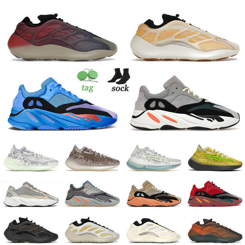 

2022 Top Quality 700 v2 v3 Running Shoes Size 12 Fade Carbon Safflower Hi Res Blue Runner Solid Grey Vanta Cream for Mens Women Trainers, C21 enflame amber 36-46