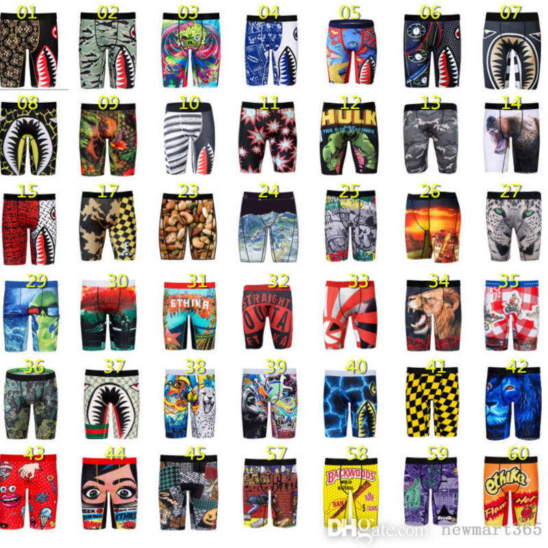 Wholesale 2022 Designer Mens Boxer Shorts Brand Sports Underpants Tight Breathable Polyester Printed Underwear With Bags