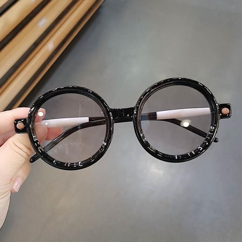 

Sunglasses Retro Trendy Thick Frame Vintage Women Brand Designer 2022 Fashion Ins Shades Round Sun Glasses For MenSunglasses