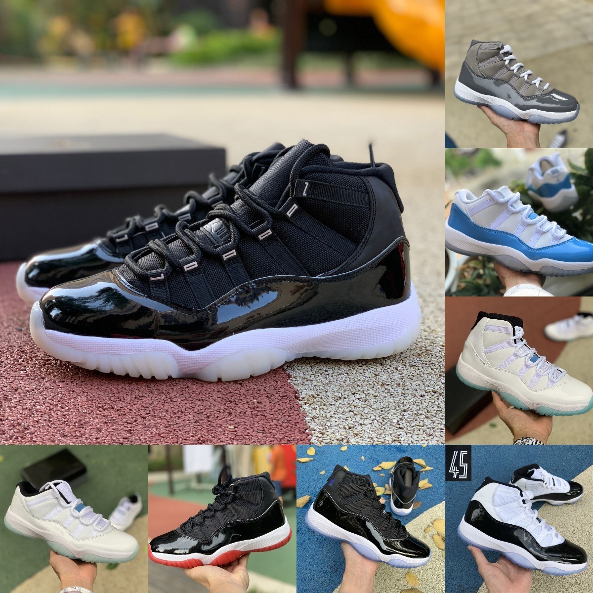 

Jumpman Jubilee 11 11s High Basketball Shoes COOL GREY Legend Blue Playoffs Bred Space Jam Gamma Blue Easter Concord 45 Low Columbia White Red Trainer Sneakers, Please contact us
