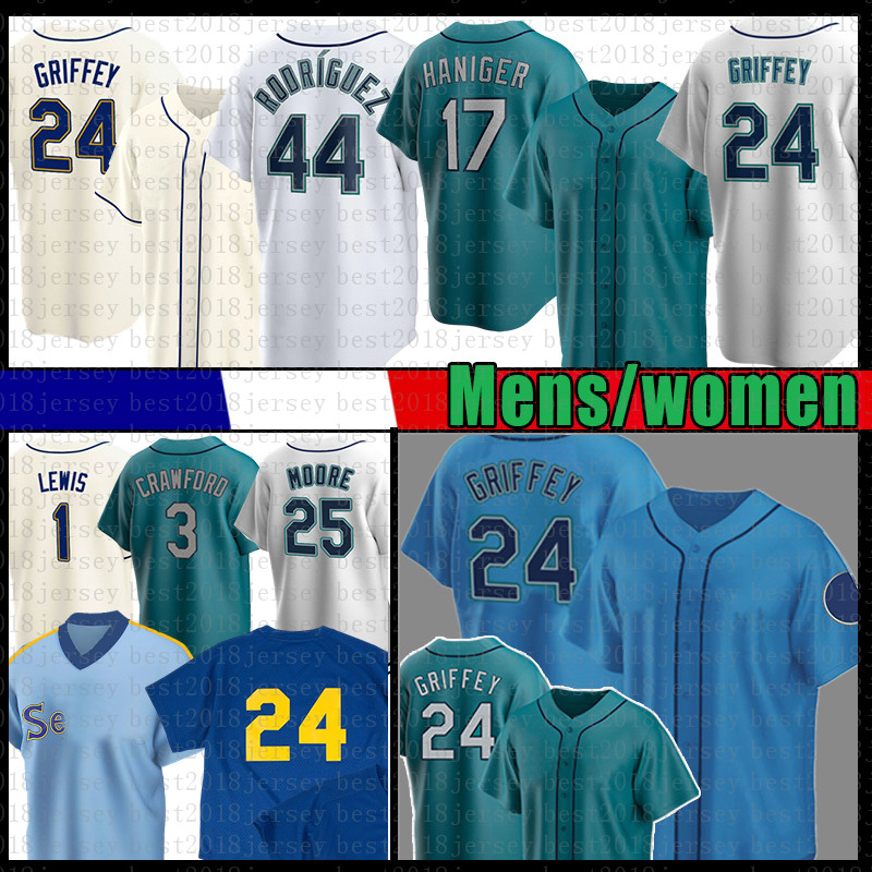 

Ken Griffey Jr. Julio Rodriguez Mariners Baseball Jersey Jake Fraley Tom Murphy Luis Torrens Jarred Kelenic Abraham Toro Mitch Haniger Kyle Lewis Adam Frazier Moore, Women size:s-2xl(shuishou)