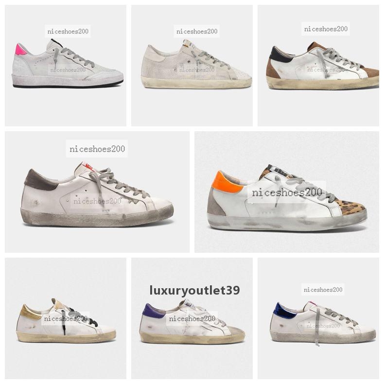 

2021 Italy dress Deluxe Brand baskets Sneakers Super Star Sequin Classic White Do-old Dirty Designer Man Wom Sneaker''Golden''Goose'' gtW, #1