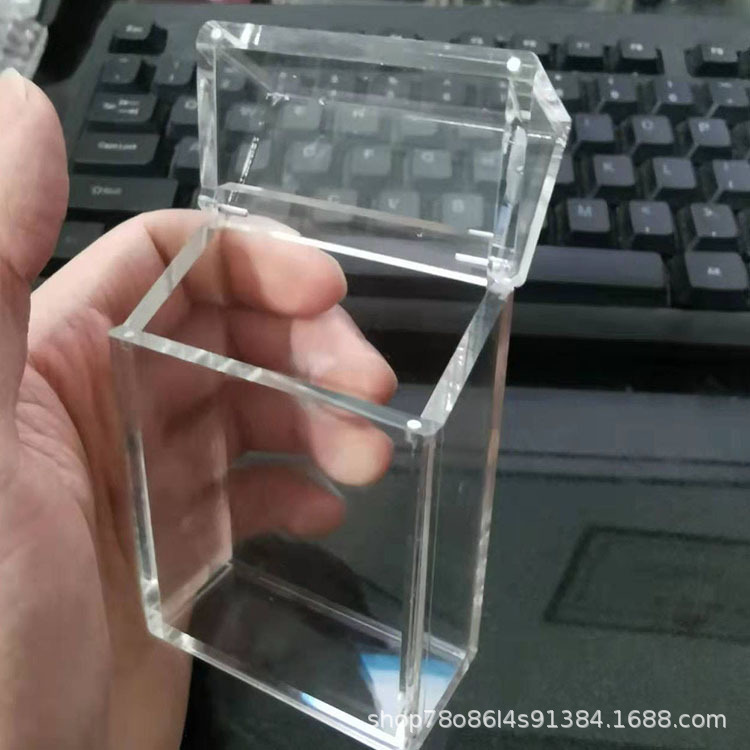 

Acrylic storage case with different prints Cigarette case Portable necklace ring caseInnovative design Cigarette case