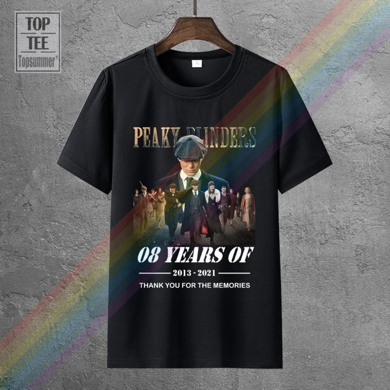 

Men's T-Shirts 08 Years Of Peaky Blinders Tee Shirt Skull Retro T-Shirt Gothic Fashion Sweatshirts Designer Funny Horror Tshirt, 7000401-black