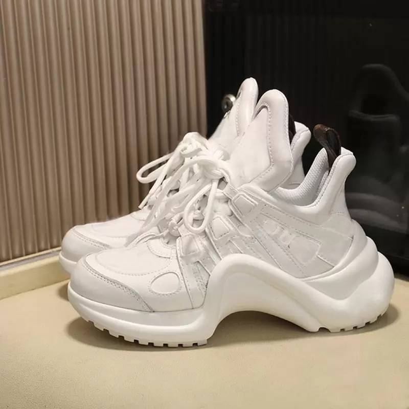 Designers Chaussures décontractées Archlight Baskets Arch Soled Luxe Mode Homme Femmes Baskets À Lacets Baskets Épaisses Hauteur Augmentant Quali