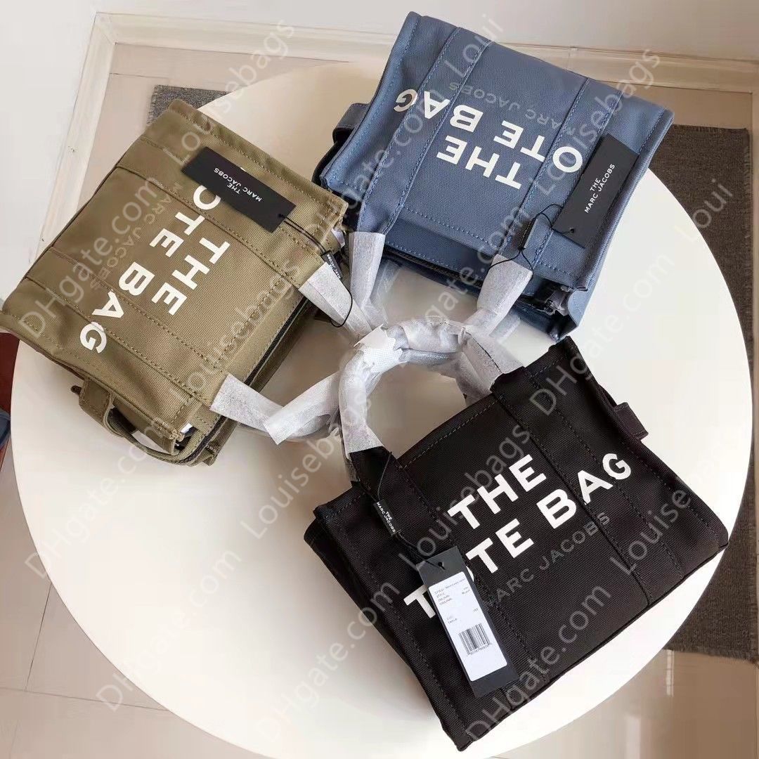 

Mc JacobsCanvas Tote Bag Mj Jacquard Temperament Portable Shoulder Shopping Bag, Army green