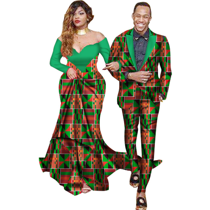 

BintaRealWax Sweet Lovers Matching Couples Clothes Gift Valentine day Long Sleeve Women Maxi Dresses and Mens Jacket Suits Plus Size WYQ40, 13