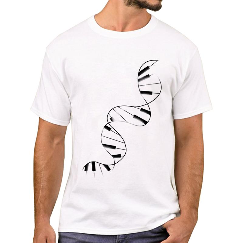 

Men' T-Shirts TEEHUB  Fashion Art Piano Men T-Shirt DNA Printed T Shirts Short Sleeve Tshirts Boy Harajuku Tee, 4371
