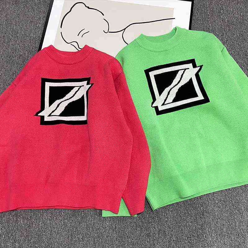 

Best Quality Fashion 2021fw Welldone Sweater Women Knit Sweatshirts We11done Vintage Crewneck Men' Knit Winter Coats T220726