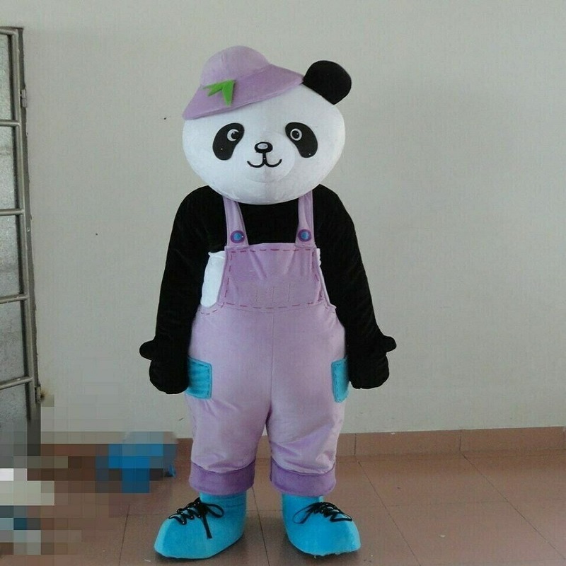 

Mascot doll costume Panda Mascot Costume Furry Suits Party Game Fursuit Cartoon Dress Outfits Carnival Halloween Xmas Easter Ad Clothes, Default color