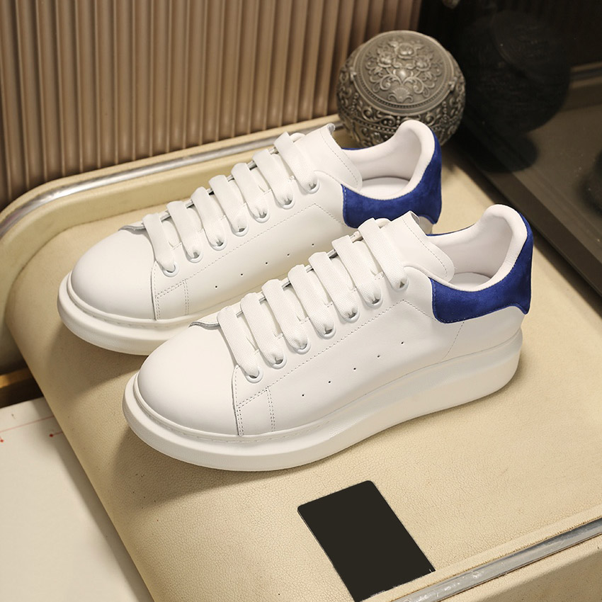 

2022 Oversized Sneaker in WhiteClassic Designer Casual Shoes White Black Leather Luxury Velvet Suede Men Women Blue Flats Lace-Up Platform Sneakers With Logo 35-45, 41