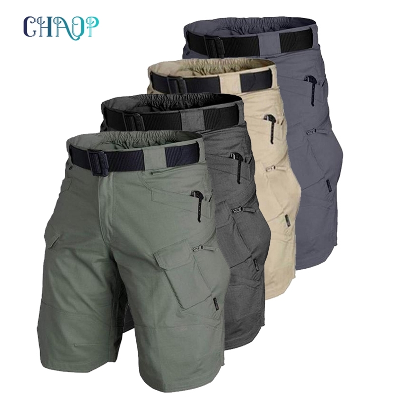Men Classic Tactical Shorts Upgraded Waterproof Quick Dry Multipocket Short Pants Outdoor Hunting Fishing Military Cargo Shorts 220622