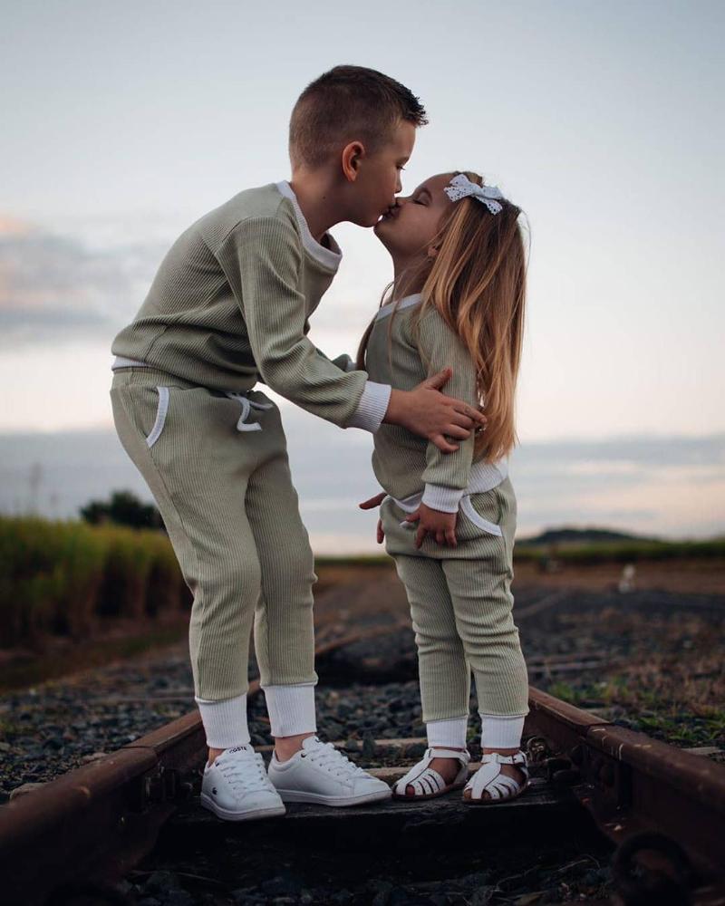 

Clothing Sets Baby Boys Girls Causal 2PCS Suit Long Sleeve Pullover Top And Elastic Pants Outfit Pyjamas Set 0-4YearsClothing, Pink