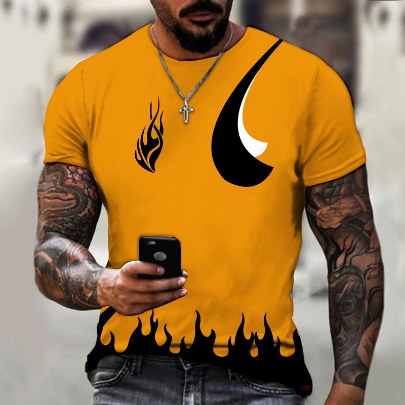 

Men' T-Shirts Summer Oversized 3D Printed Men T-shirt Fashion Casual Loose T Shirts High Quality Street Sport Tshirt Round Neck TopsMen