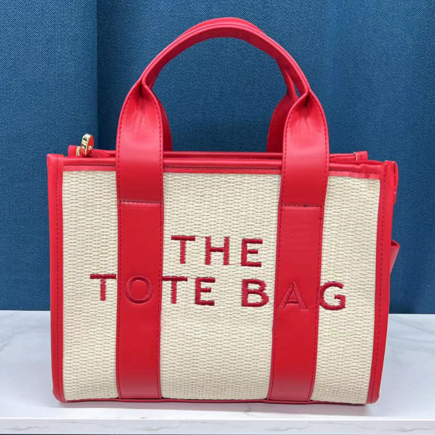 2022 Nouveau sac fourre-tout de designer personnalité été tissé sacs de messager dame simple et sac à bandoulière de mode avec logo européen et a