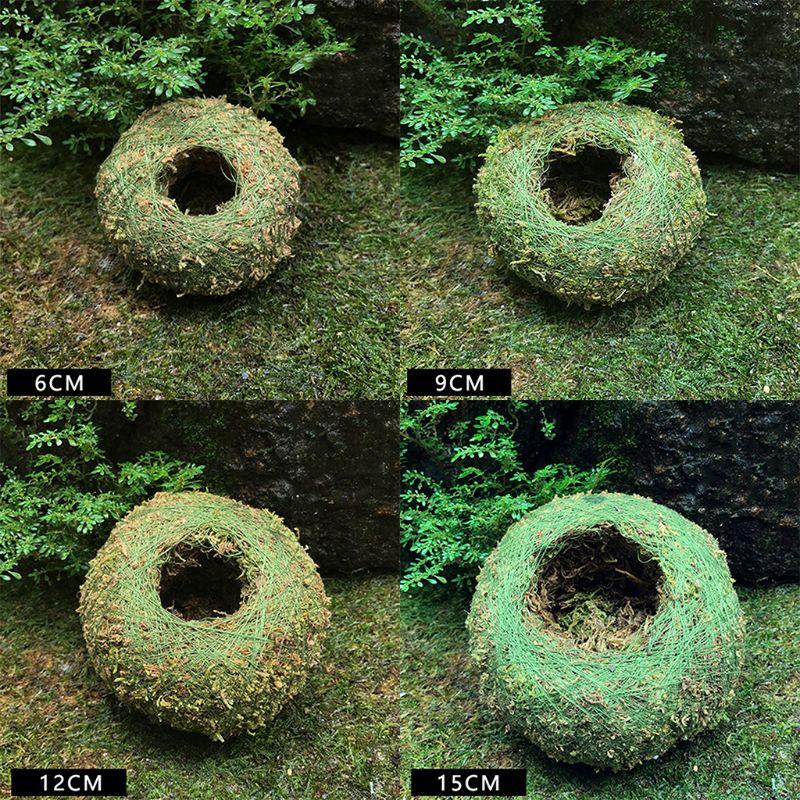 

Decorative Flowers & Wreaths Moss Ball Pot Bird Nest Flower Plant Home Office Desk Table Garden DIY Decoration