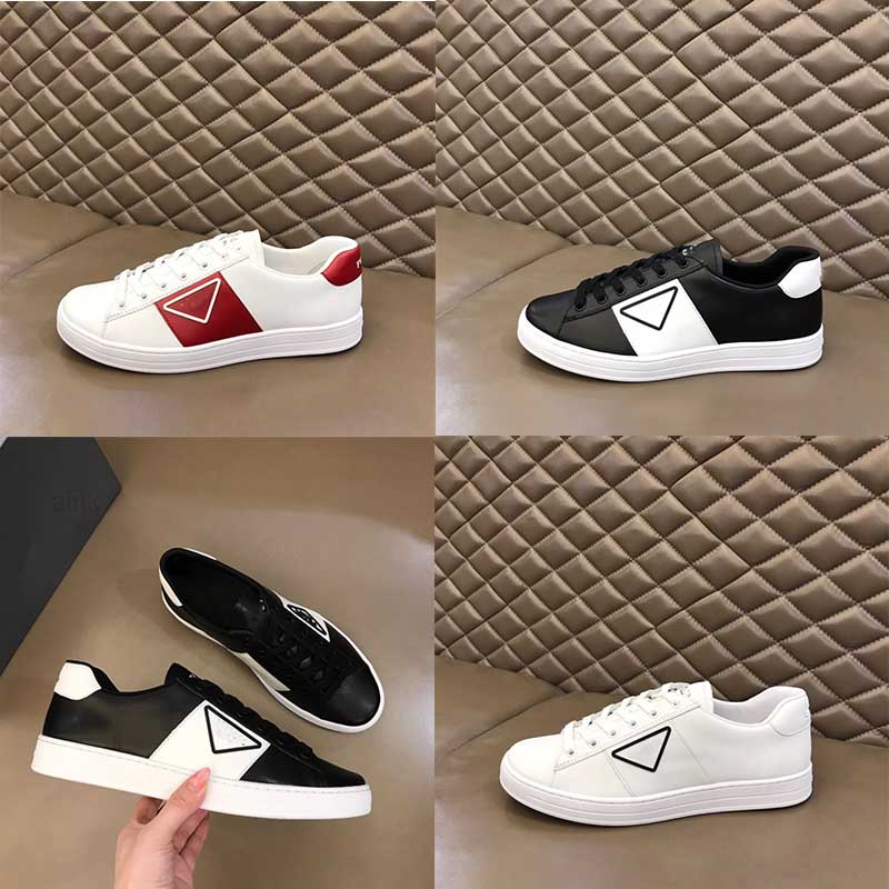 

New high-quality luxury design triangle casual shoes designer fashion leather fashion trend non-slip comfortable black PRA flat shoes, Photo color