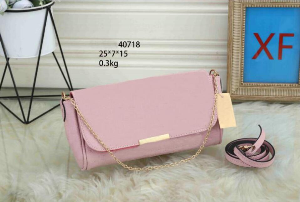 

Fashion Hight Quality gold chain embossing Tote Famous bag Leather Handbag Women Crossbody Shoulder Bags M40718 favorite purse Purses, Red