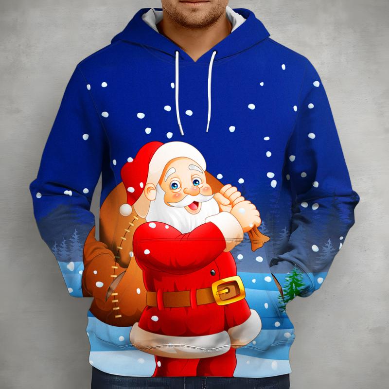 

Men's Hoodies & Sweatshirts 3D Santa Fashion Print For High School Large Men With Hoodie To Escape Street Hip Hop Style Youthful Vitality Fu, Dog-006