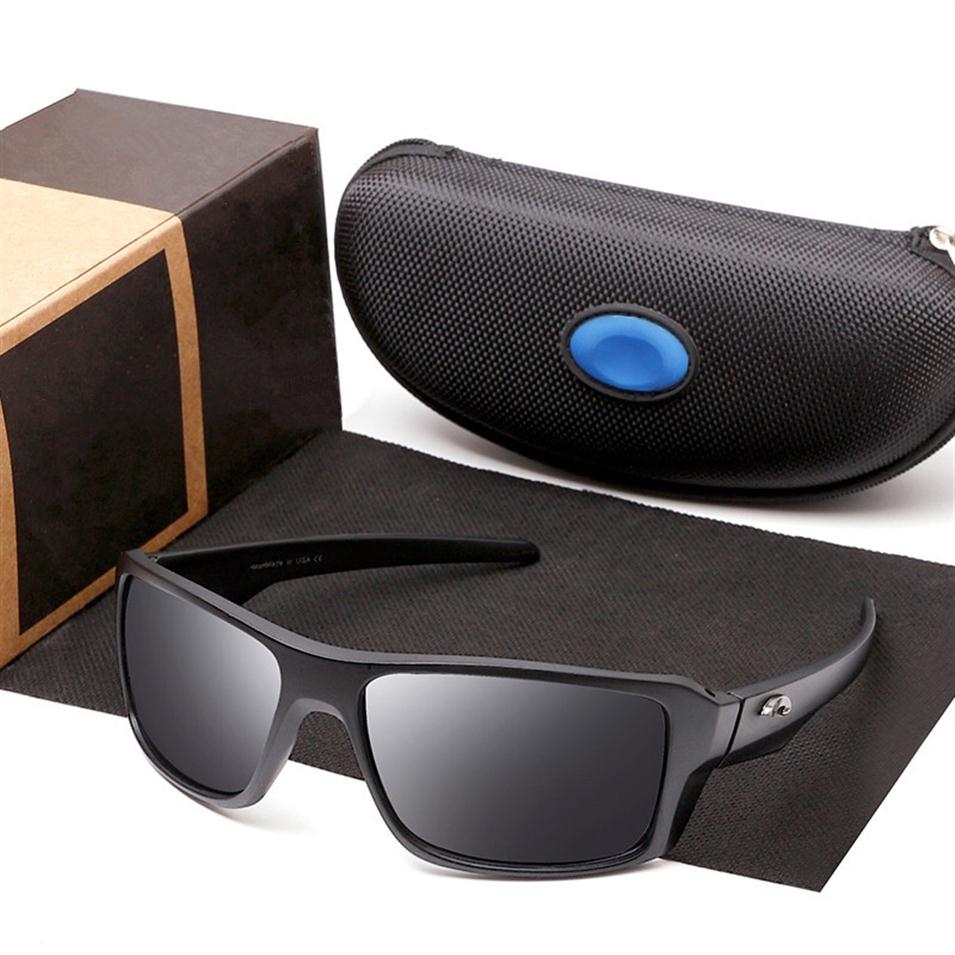 Vintage Square Sunglasses Men TAC Lens Outdoor Driving Eyewear Brand Sport Fishing Goggles UV400236o