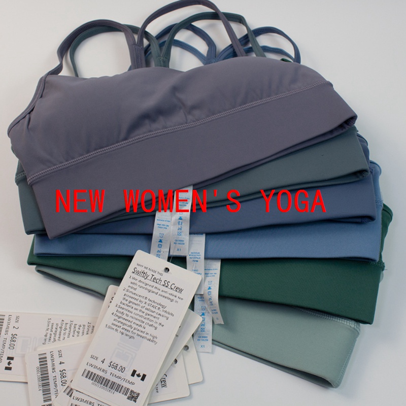 

Flow-y Crop Top Women Vests Fitness Gym Clothes Female Fashion Bra Wireless Girls Tops Yoga Sports Clothes NEW LULULEMEN, 018
