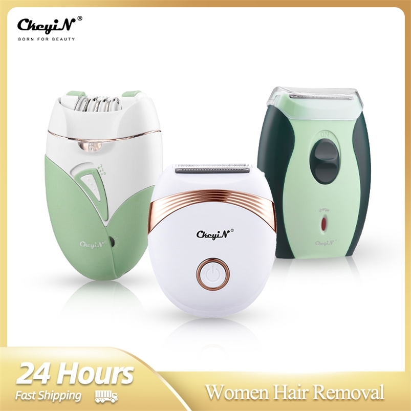 

CkeyiN Women Epilator Professional Ladies Hair Remover Female Shaver Device Rechargeable Face Bikini Leg Trimmer Electric Razor 220419