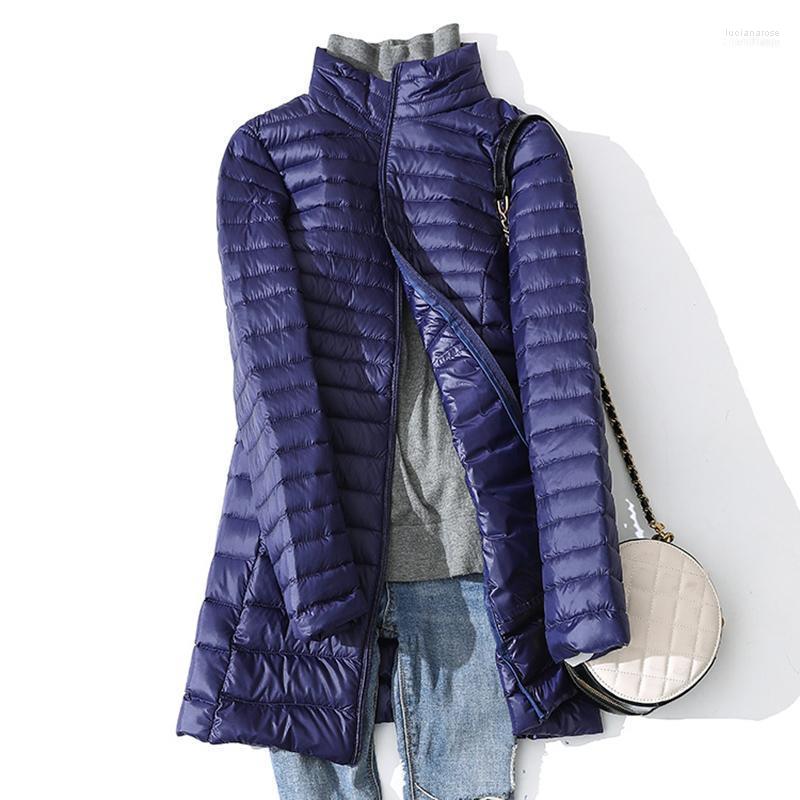 

Winter Plus Size 4XL Duck Down Jackets Women Ultra Light Thin Coat Casual Long Puffer Jacket Slim Black Parkas ED13521 Luci22