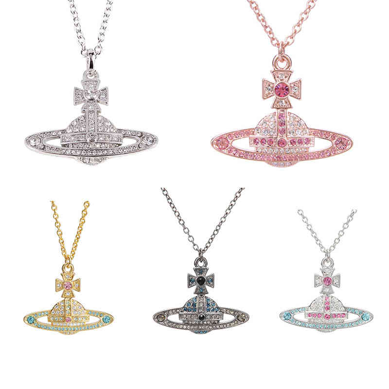 

the Same Western Empress Dowager Kika Classic Diamond Luxury Pendant Necklace