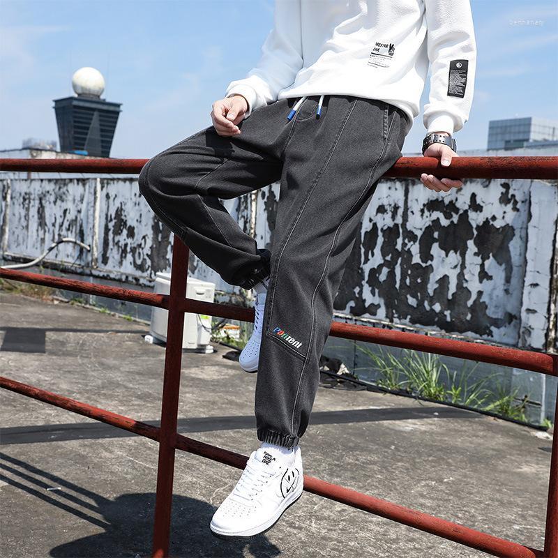 

Men's Jeans Autumn Loose Bundle Feet Korean Style Trendy Sports Pants Tide Brand All-match Casual Long Men's FashionMen's Bert22, 2219 black