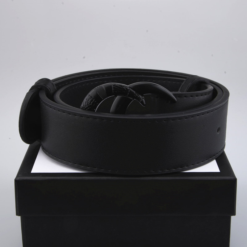 

Best-selling High Quality Leather Belt Men And Women Gold Buckle Silver Buckle Black Belts Free Delivery With box 25585
