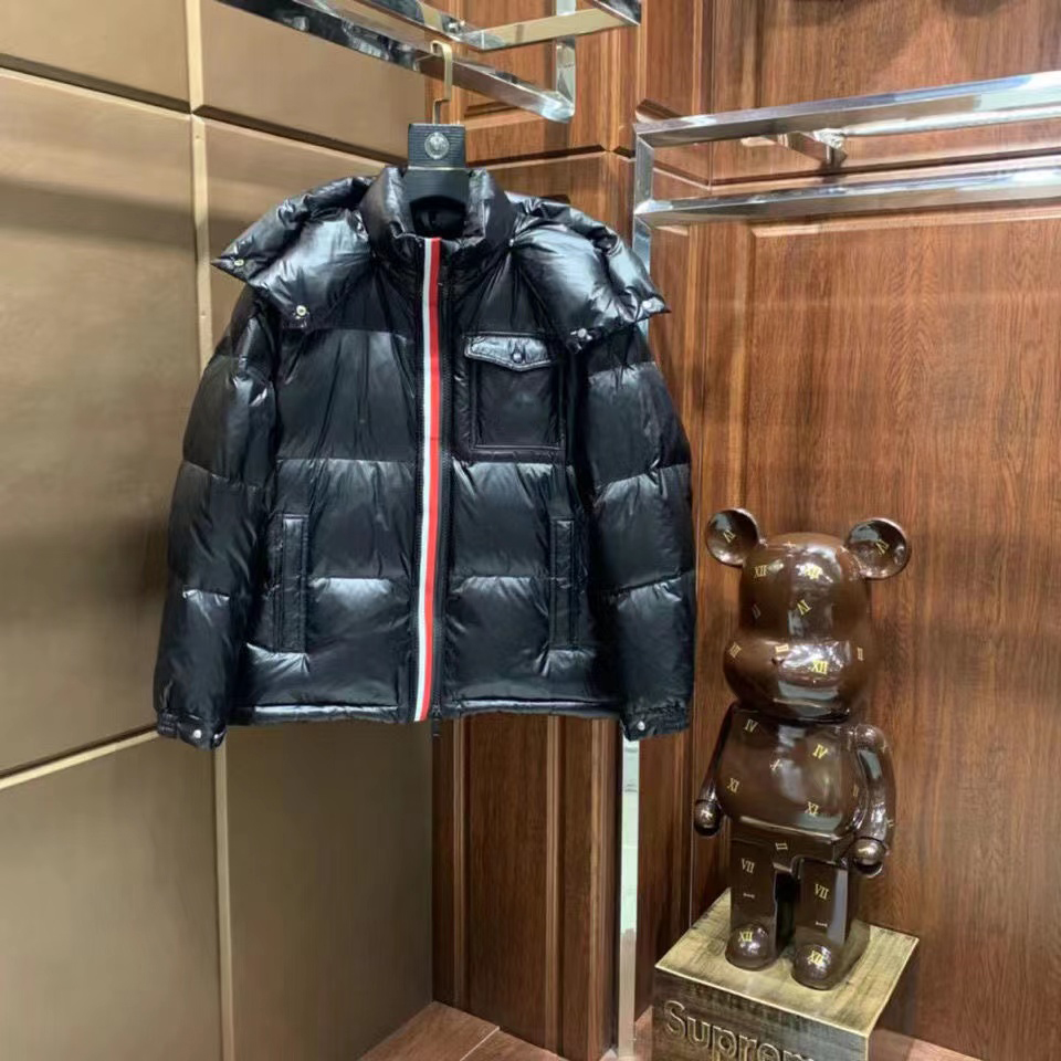 Vestes de créateur pour hommes Veste en duvet noir et blanc à capuche Manteau de couple de qualité supérieure Épais chaud double fermeture à glis