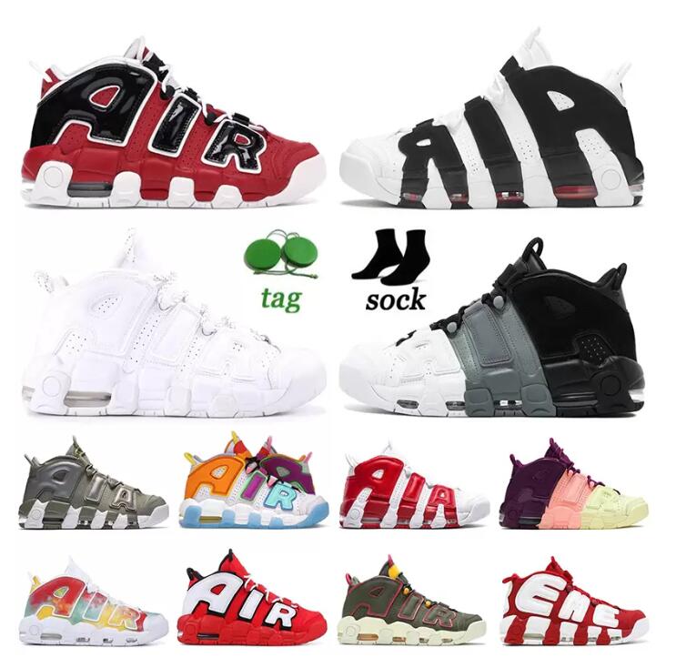 

NEW 96 More Mens Women Basketball Shoes Uptempos Scottie Tri-Color Pippen Total White Sunset Multi-Color Black Bulls Hoop Pack University Blue UNC Trainers Sneakers, Please contact us