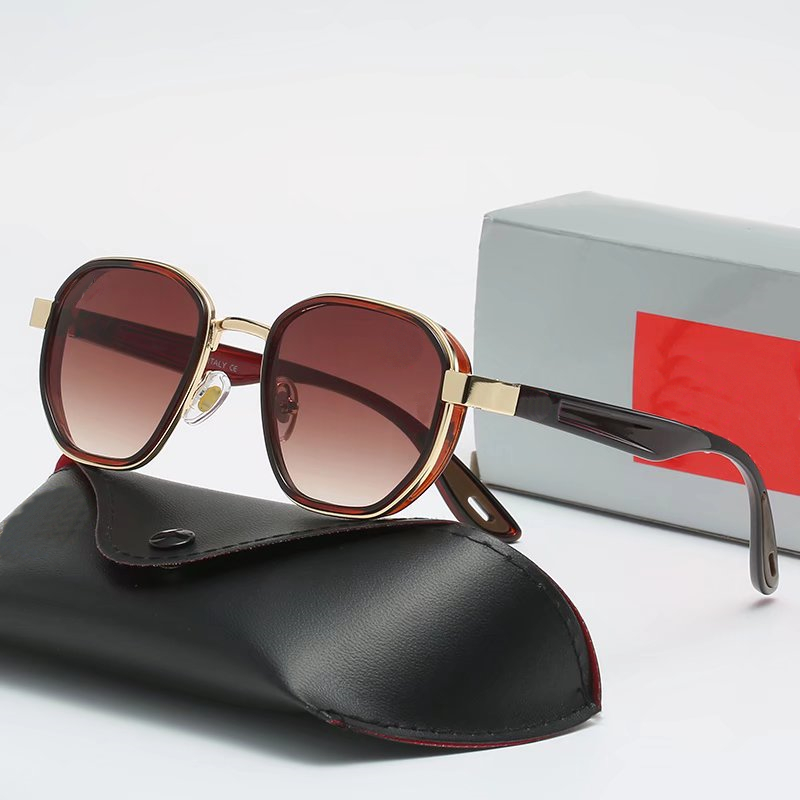 Lunettes de soleil Millionaire Wayfarer Luxury Brand Designer Lunettes Unisexe Hexagon Polarisé Lunettes de soleil Lunettes de Soleil avec des ét