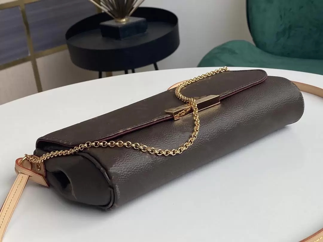 

Designers Fashion Ladies Shoulder Bags Chain Womens Classic Luxurys Handbags PU High Quality Crossbody Bag, Brown old flower
