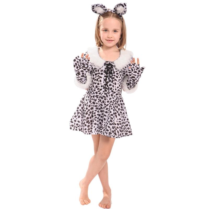 

Theme Costume Fancy Girls Animal Leopard Cosplay Anime Masquerade Party Kids Children Christmas Gift Stage Performance CostumesTheme, As pic