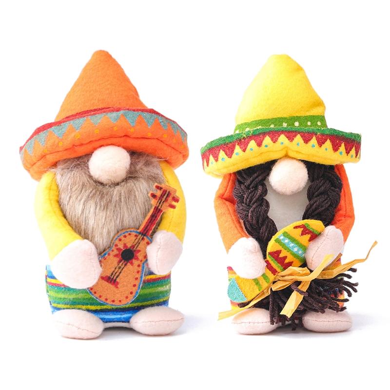 

Party Decoration Fiesta Gnome Couple Cinco De Mayo Tomte For Mexican Taco Tuesday Elf Dwarf Gift Nisse Handmade Scandinavian Folklore Sombre