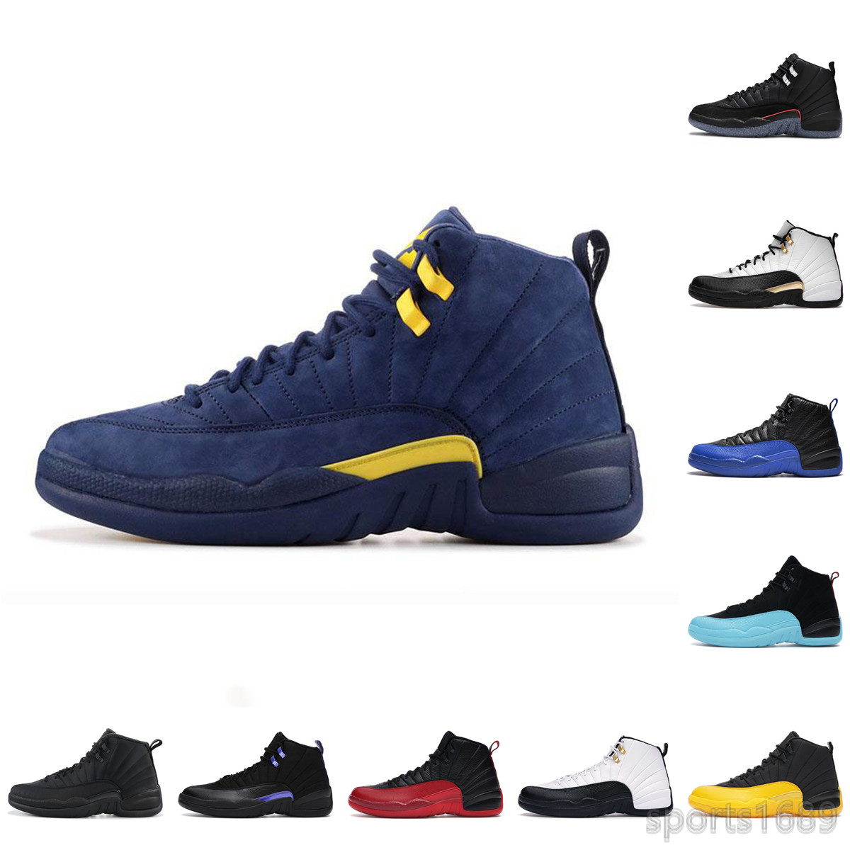 

Top Basketball Shoes 12 12s Jumpman men women Concord Flu Game French University Blue Jumpman Gold Black red Taxi Indigo Playoff Royal Michigan mens sports sneakers, Bubble bag