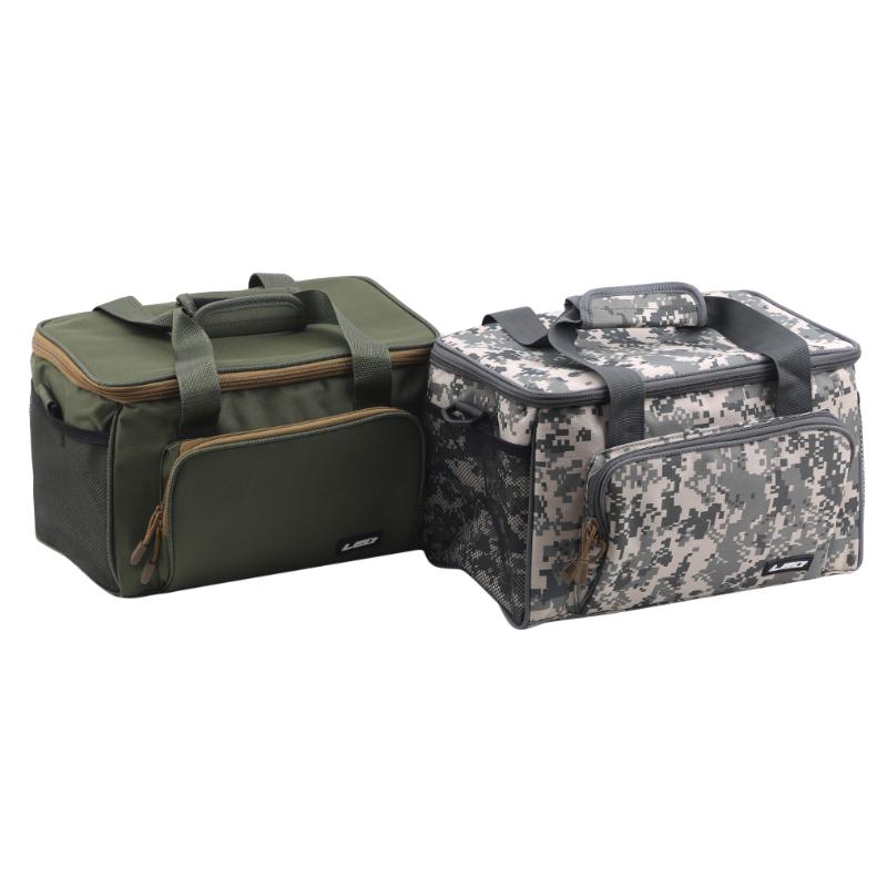 

Evening Bags Large Capacity Outdoor Fishing Tackle Bag Oxford Cloth Multiple Use Line Reel Lures Hook Storage Handbag Crossbody, Green