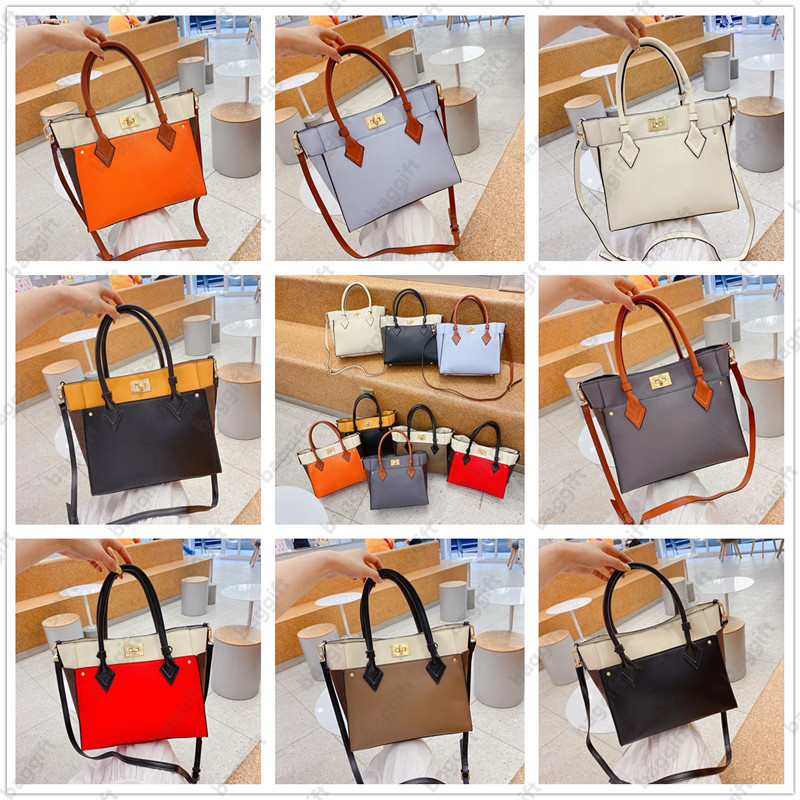 

On My Side MM Totes Gold lock Crossbody Shoulder bags Women Luxury Designer Leather Purse lady Messenger Business Handbags M53823 M53824 M53825 M53826 M55302 M55933, For balance fees;no bag