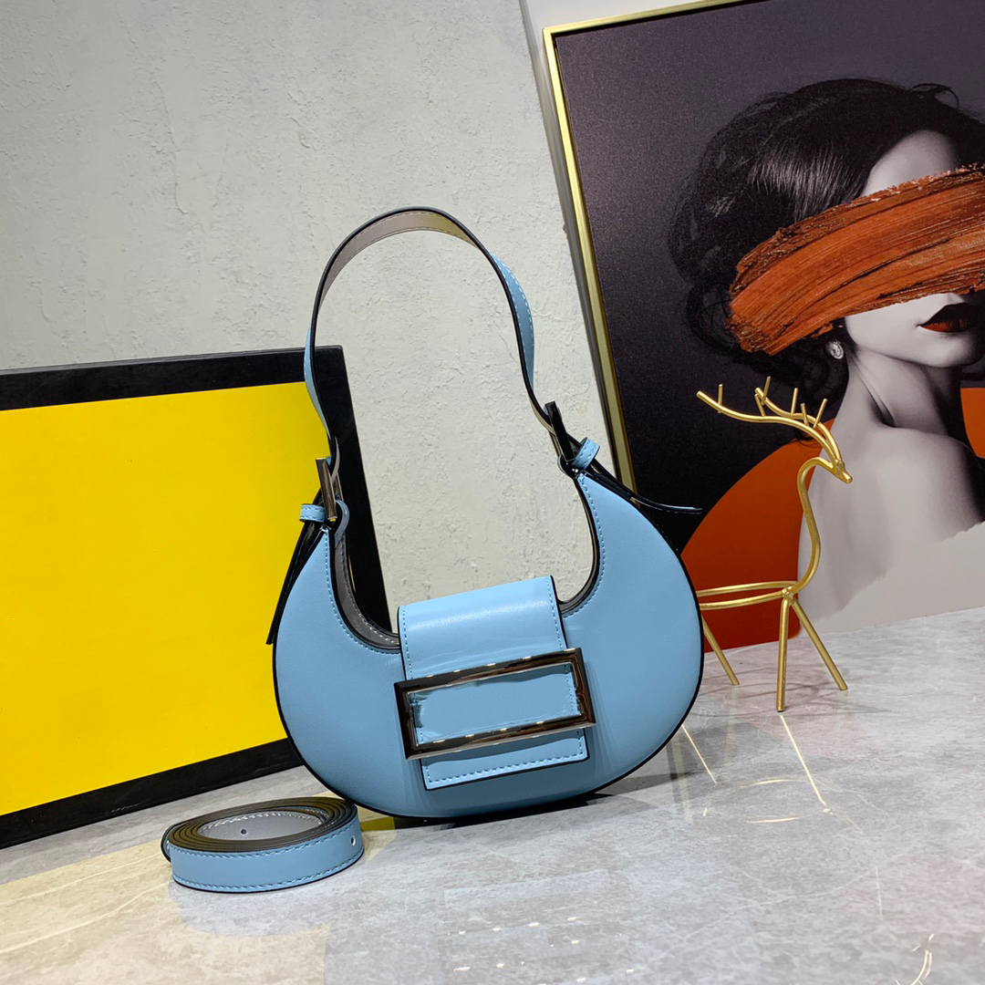

Fashion Designer Mini Moon Bag Women Croissant Handbag Shoulder Wallet Leather Luxury Clutch Crossbody Female Vintage Purses, ##