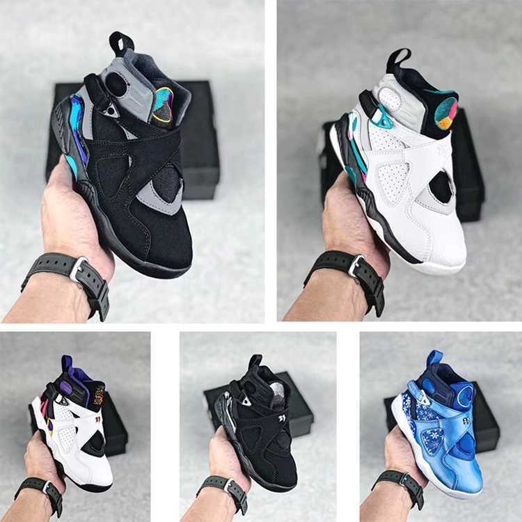 

Infant sneaker 8s VIII Basketball Shoes Arctic Punch 3peats Aqua chrome Little Kids Children Boy Girls Sneakers Pinksicle Cool Grey Toddlers, # 3