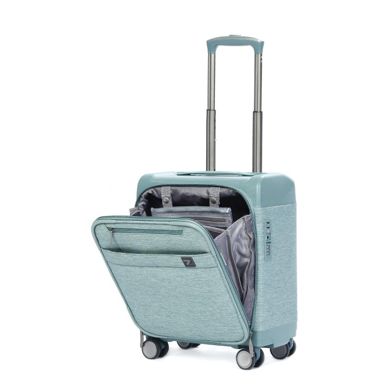 

Suitcases UNIWALKER Carry On Luggage Business Suitcase 16 Inch Trolley Matcha Green TSA Password Lock