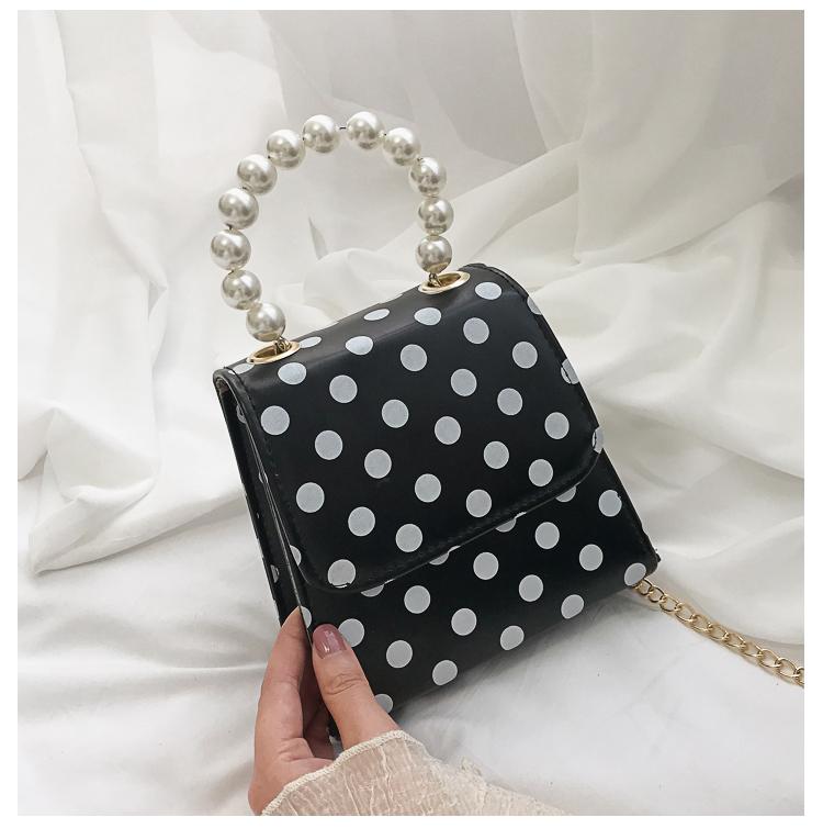 

Evening Bags Mini Pearl Poka Dot Bag 2022 Fashion Street Single Simple Design Clear Shoulder Slant Sequins Star Chain HandbagEvening, Brown plaid