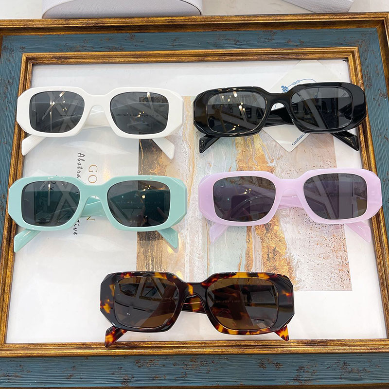 

Mens Sunglasses SPR 17W-F Womens Fashion Classic Shopping Designer New Color Top Quality Summer Outdoor Love Travel Driving Anti UV400 With Box