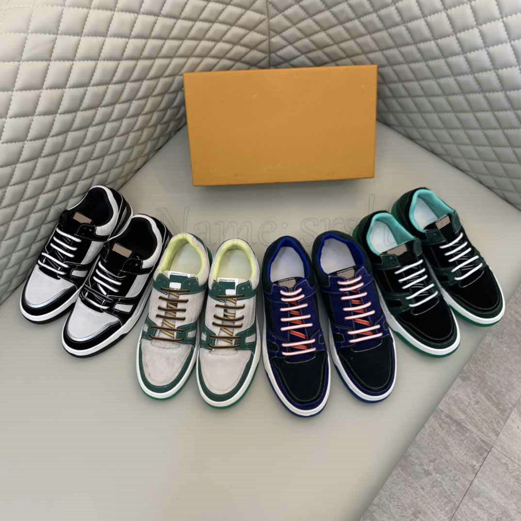 

Classic Low Contrast Colors Mens Sports Shoes Man Platform Monograms Running Shoes Black Purple Green Blue Lace-up Sneakers, Customize
