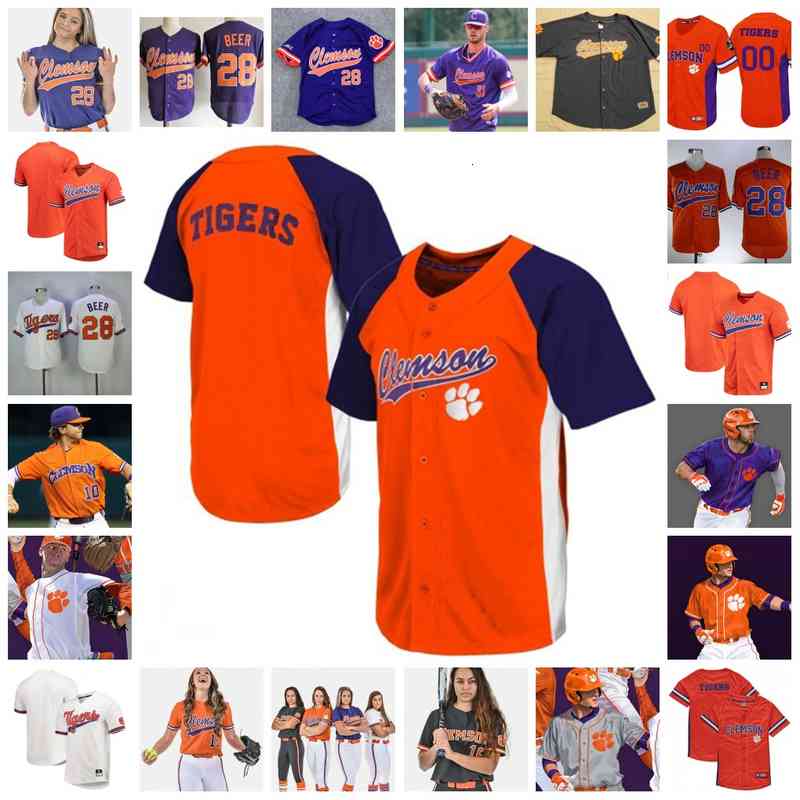 

Xflsp 2022College Custom Clemson TG College Stitched Baseball Jersey Alex Urban 8 Blake Wright 49 Regan Reid 12 Cooper Ingle 4 Pierce Gallo, Orange full-button 1