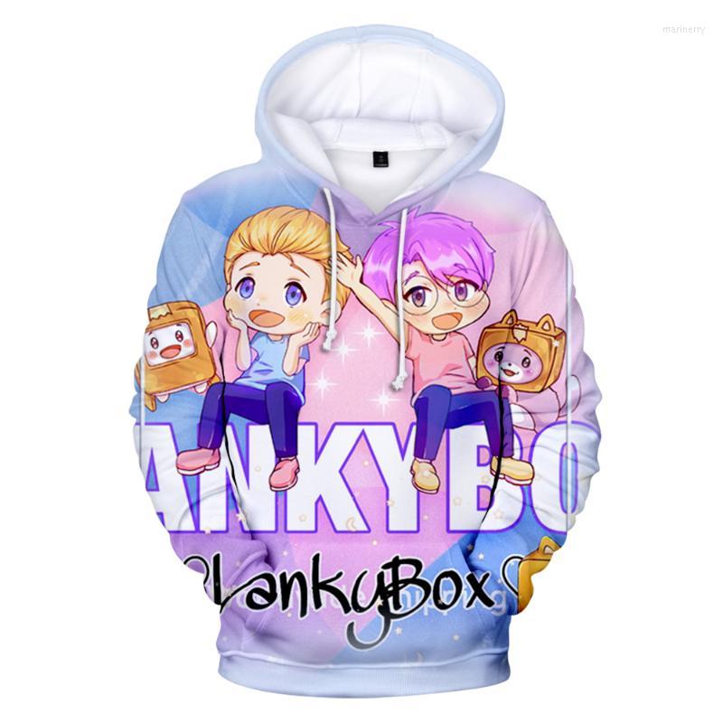 

Men's Hoodies & Sweatshirts Lankybox 3D Hoodie Fashion Fall Winer Suit Sportswear Anime Hooded Boys/girls Kawaii The Kids ClothesMen's, As shown