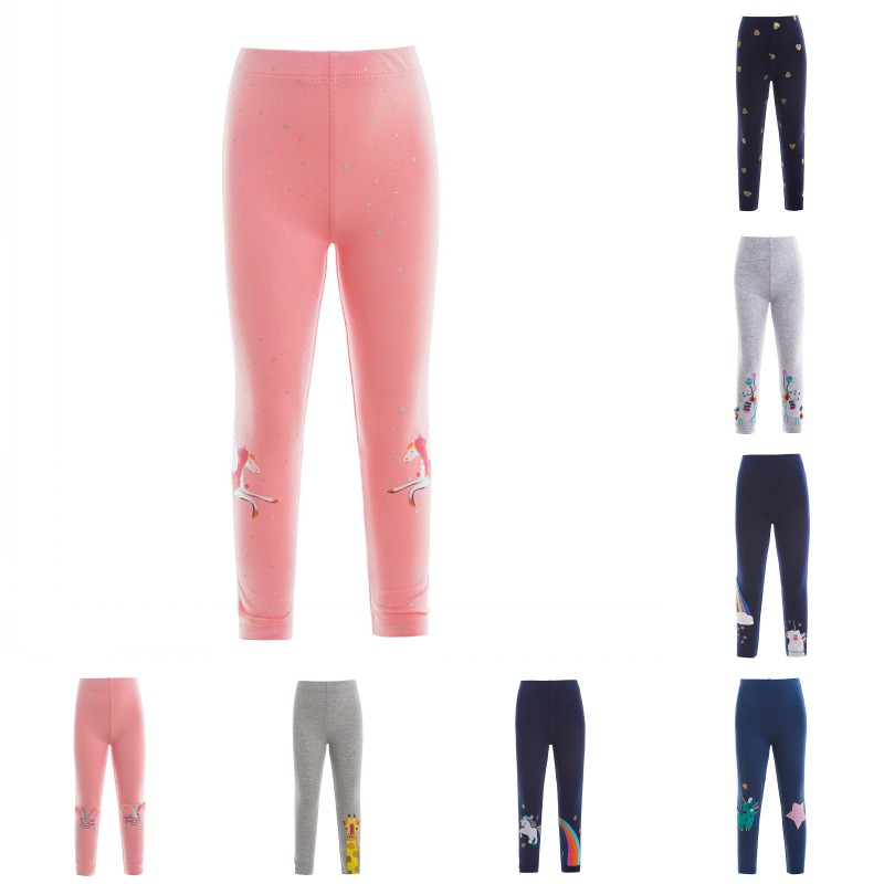 

Baby Girls Leggings For Kids Slim Pants Cartoon animal Unicorn Print Children Summer Skinny Stretch Pencil Trousers Student Casual Wear 15 54yd H1, As show