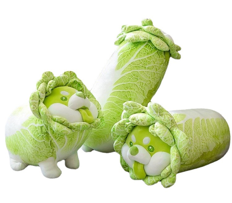 

20cm Cabbage Dog Plush Toys party favor Stuffed Animals Dolls Cute vegetable puppy Doll Kids Toy Soft pillows boys girls Birthday Gifts, Extra shipping fee
