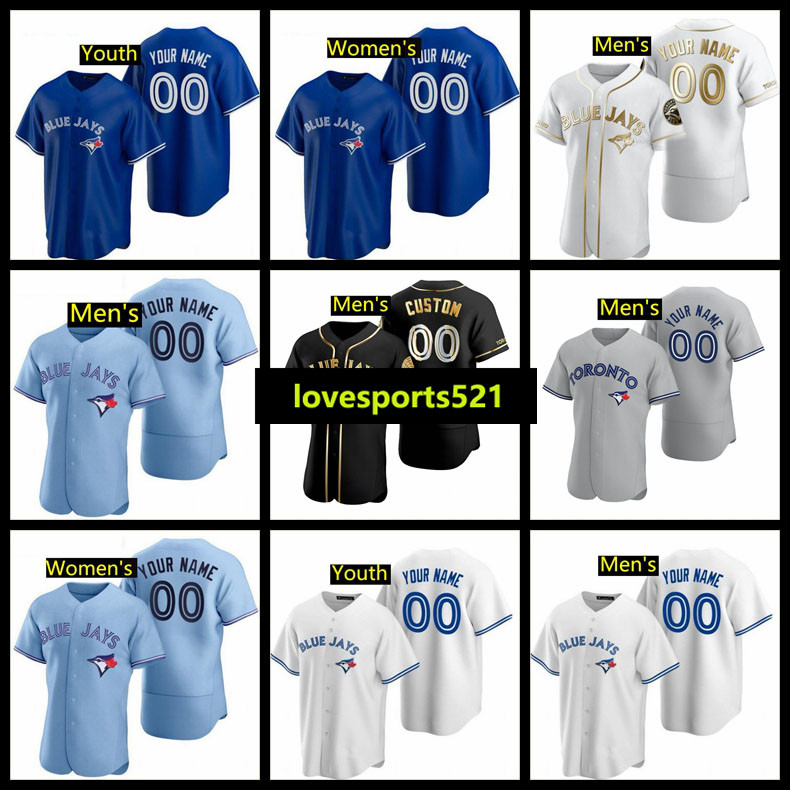

Toronto''Blue''Jays''men Custom Baseball Jersey 27 Vladimir Guerrero Jr. 11 Bo Bichette 99 Hyun-Jin Ryu 26 Matt Chapman men women youth 816, Nik logo